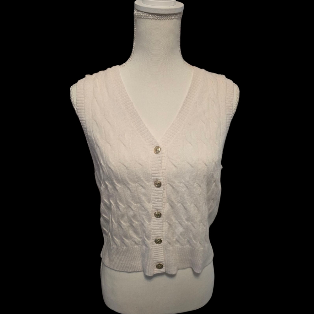 Cream Cashmere Vest